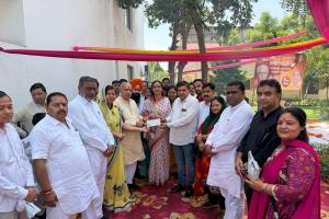 विधायक मूलचंद शर्मा ने दो गौशालाओं को सौंपे 39 लाख 72 हजार की राशि से ज्यादा के चेक 