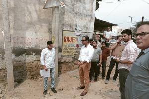 निगम कमिश्नर धीरेंद्र खड़गटा ने किया डिवीजन वन का दौरा