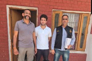 फर्जी नंबर प्लेट लगी चोरी की बाइक के साथ एक आरोपी गिरफ्तार 