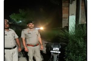 Nuh mewat news: रात्रि गश्त के दौरान तावडू शहर थाना पुलिस ने बरामद की चोरी की मोटरसाइकिल