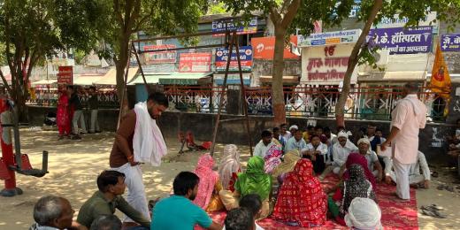 Rewari news: ग्रामीण सफाई कर्मचारी यूनियन ने अब विकास खंडों में लगाया मोर्चा 