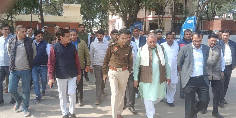 तावडू में सीएम का आगमन 15 फरवरी को, हेलीपैड से नई अनाज मंडी तक कड़ी सुरक्षा।