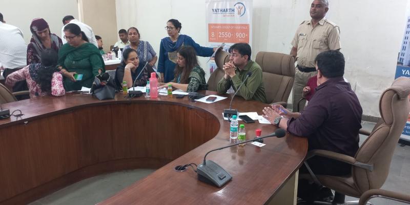 निगम कर्मचारियों के लिए नि:शुल्क स्वास्थ्य जांच शिविर आयोजित