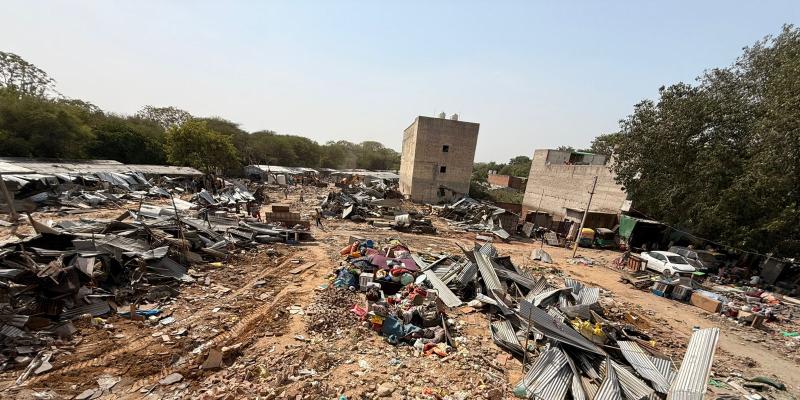 Gurugram News:सरस्वती कुंज में गरजा डीटीपी का बुलडोजर, 48 घंटे में 650 से अधिक झुग्गियां ध्वस्त 